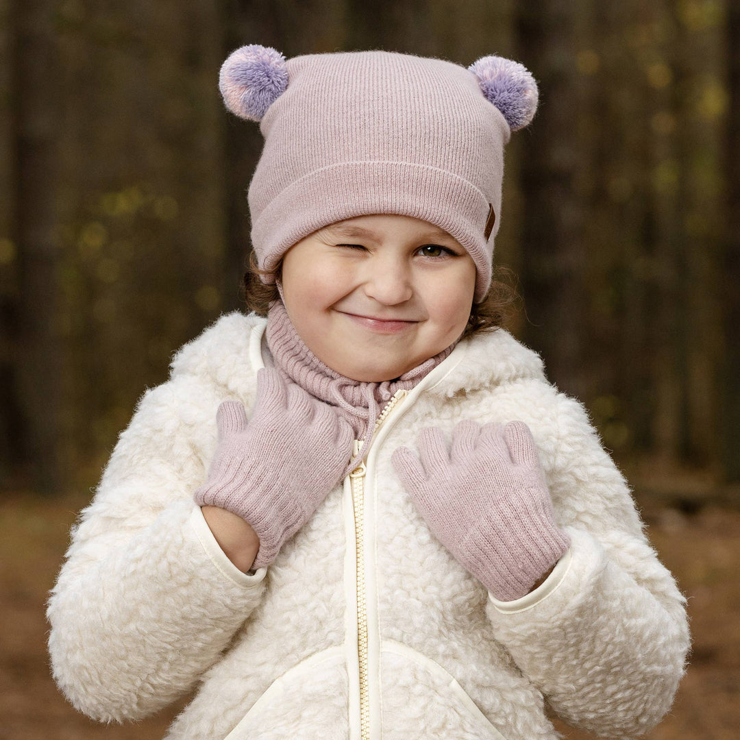 Kids' Merino and Cashmere Pom Pom Beanie - Echo Market