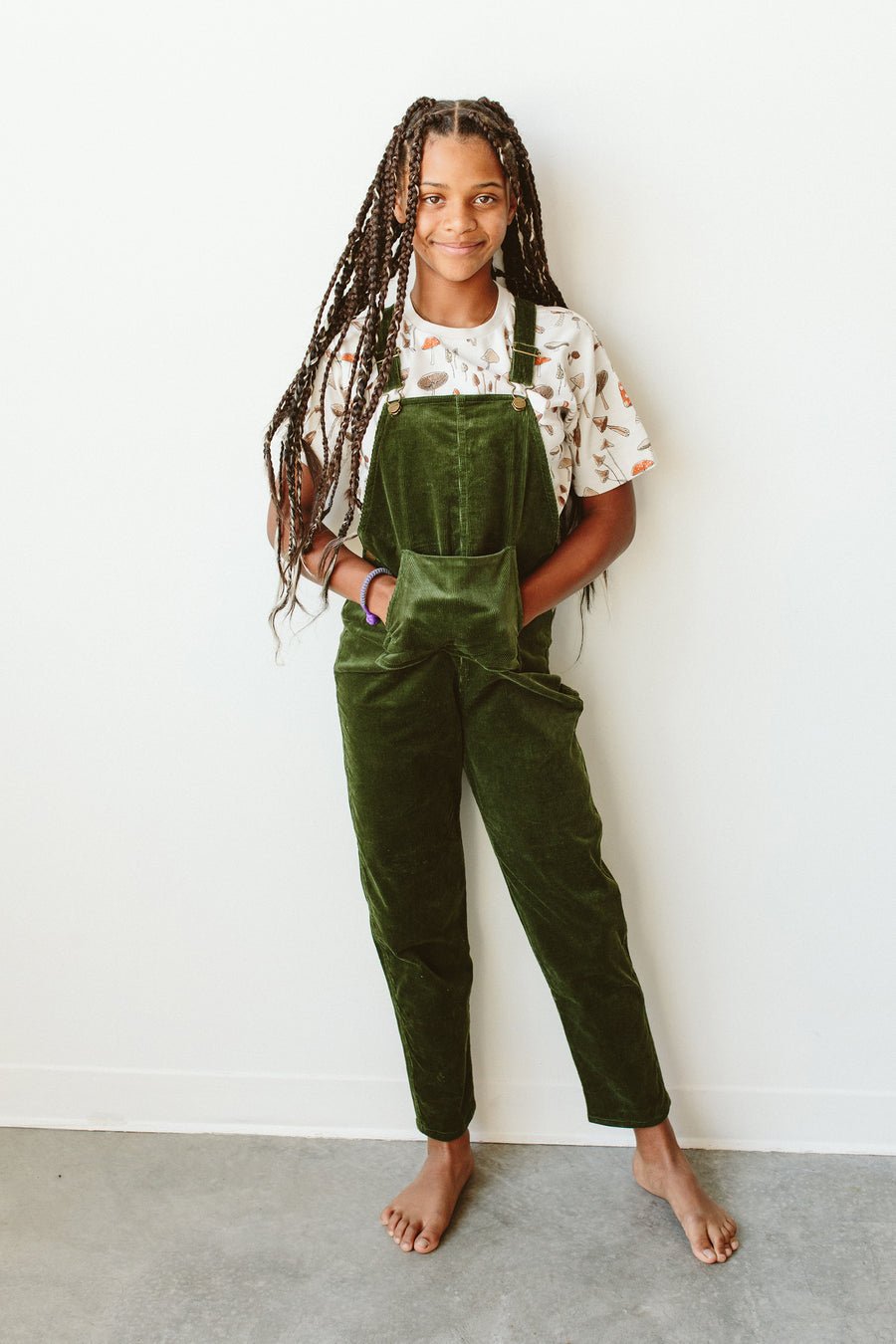 Kids' Organic Cotton Corduroy Overalls - Echo Market