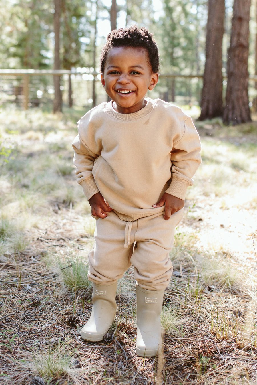 Kids' Organic Cotton French Terry Sweatsuit Set – Echo Market