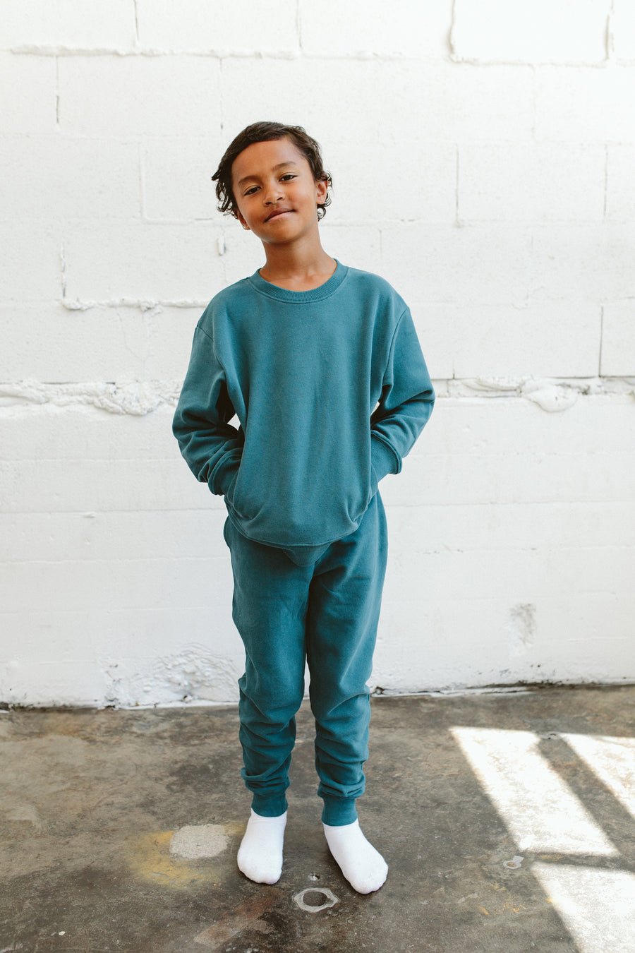Load image into Gallery viewer, Kids&amp;#39; Organic Cotton French Terry Sweatsuit Set - Echo Market
