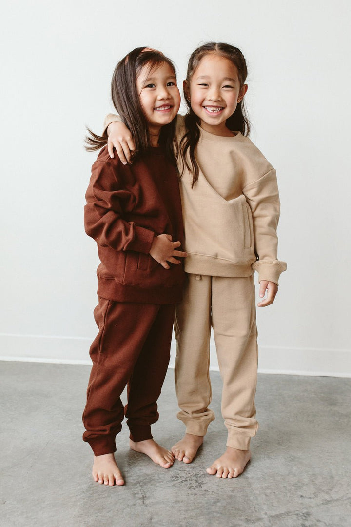 Kids' Organic Cotton French Terry Sweatsuit Set - Echo Market