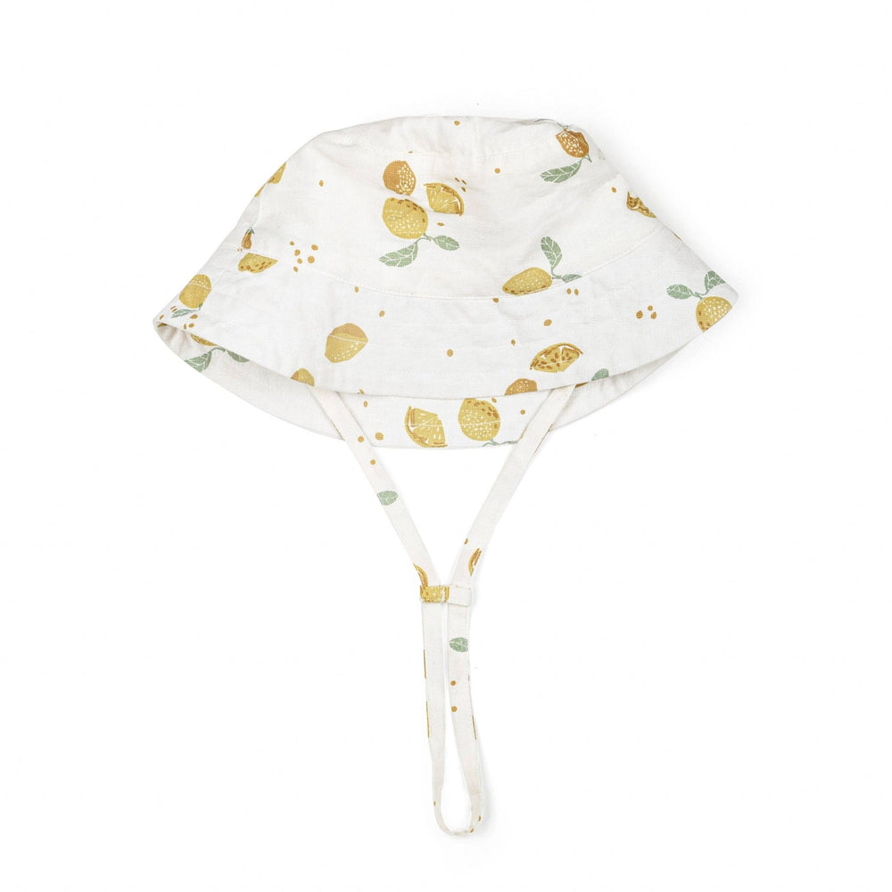 Lemon Print | Organic Bucket Sun Hat - Echo Market