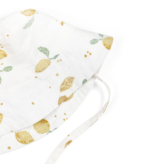 Lemon Print | Organic Bucket Sun Hat - Echo Market