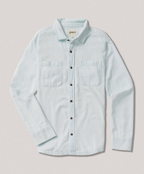 Light Wash Chambray Ranch Button Up - Echo Market
