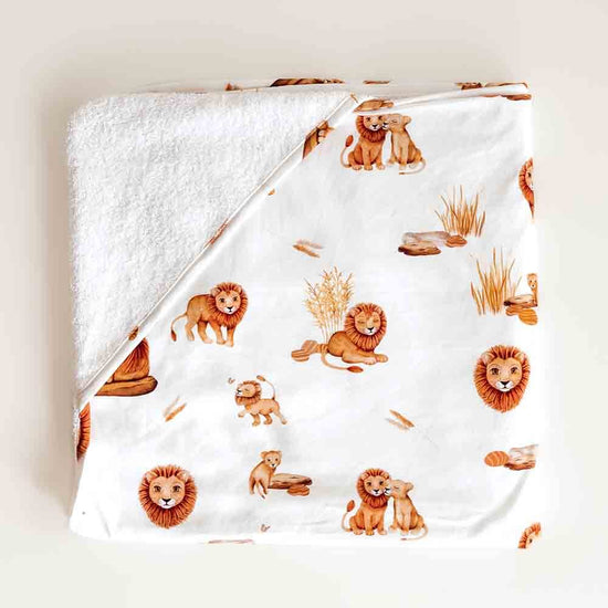 Lion Organic Hooded Baby Towel - Echo Market