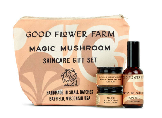 Magic Mushroom Skincare Gift Set w/ Gift Bag Zip Pouch - Echo Market