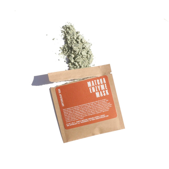 Load image into Gallery viewer, MATCHA ENZYME MASK SAMPLE IN BIODEGRADABLE ENVELOPE - Echo Market
