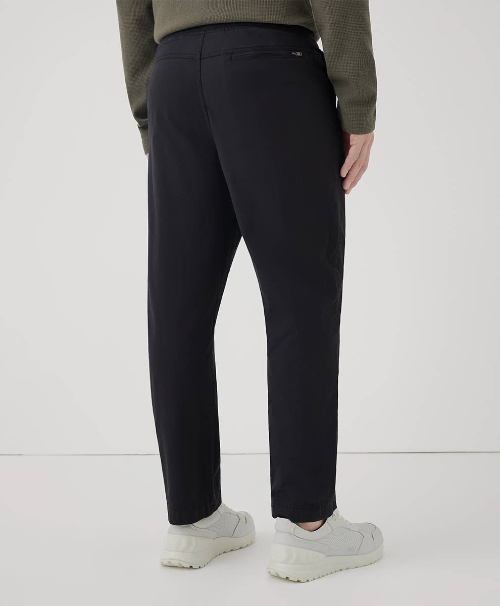 Men’s Boulevard Brushed Twill Pant: Black / Large - Echo Market