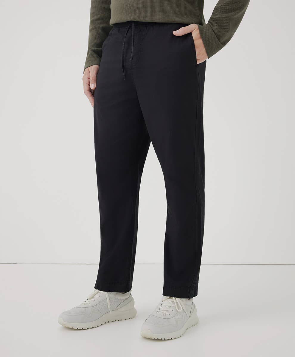 Load image into Gallery viewer, Men’s Boulevard Brushed Twill Pant: Black / Large - Echo Market
