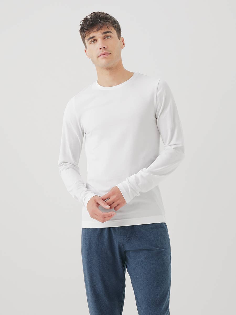 Men’s Cool Stretch Long Sleeve Crew Undershirt - Echo Market