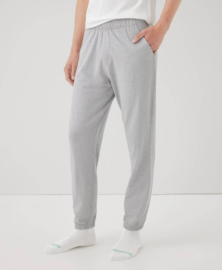 Men’s Cool Stretch Sleep Pant: Heather Grey / Large - Echo Market