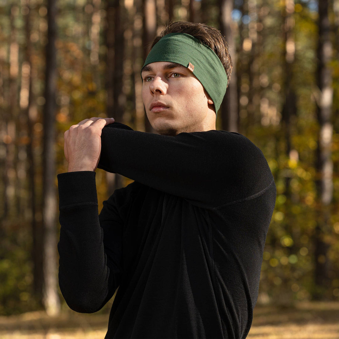 Men's Lightweight Merino Wool Headband - Echo Market