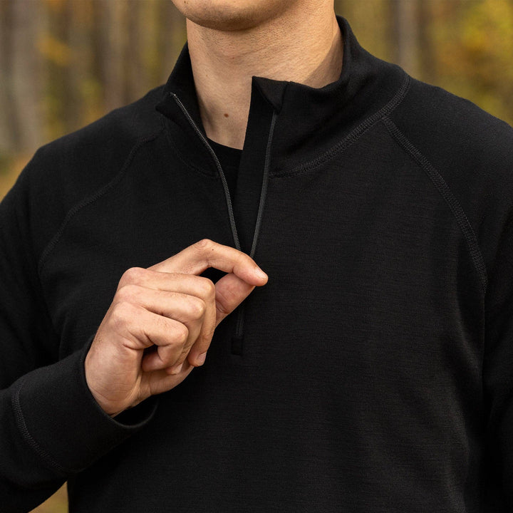 Men's Merino Quarter Zip Top - Echo Market