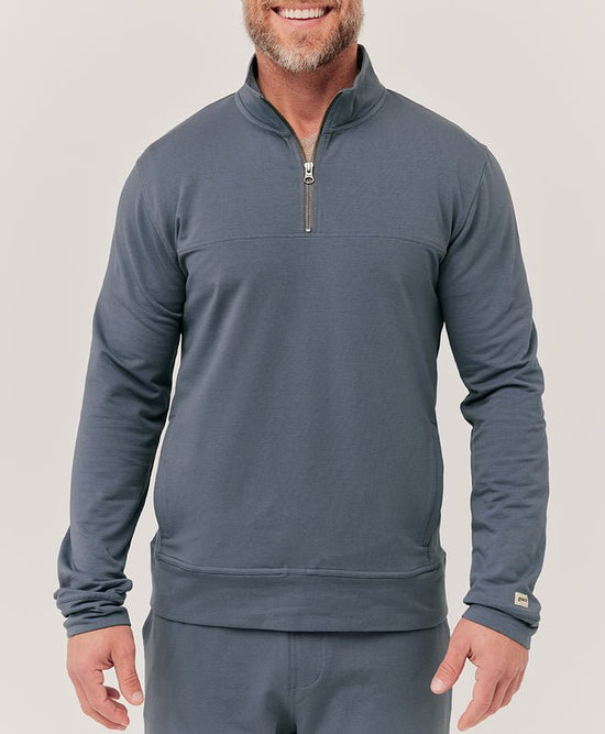 Load image into Gallery viewer, Men’s Stretch French Terry Quarter Zip - Echo Market
