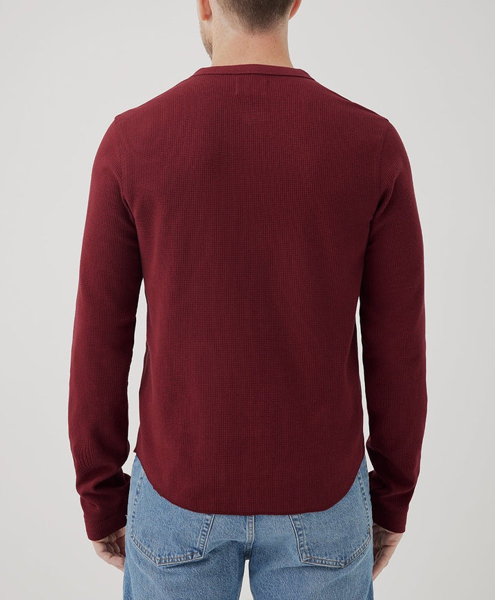 Men’s Thermal Waffle Henley - Echo Market