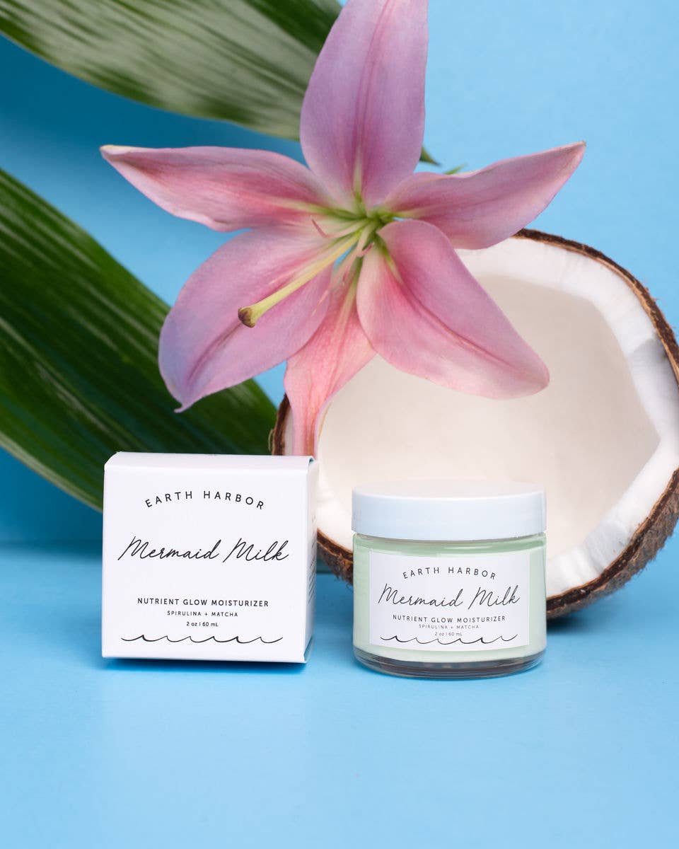 Mermaid Milk Superfood Moisturizer: Matcha & Spirulina - Echo Market