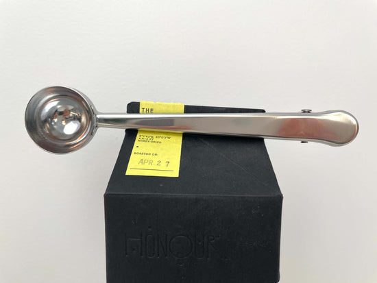 Metal coffee scoop clip - silver - Echo Market