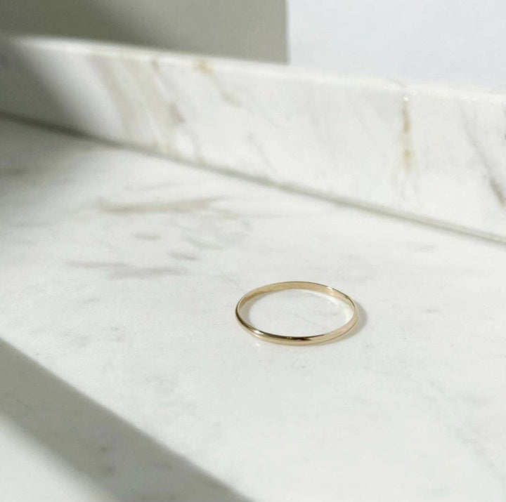 Minimal Midi Ring: 14k Gold Fill / 3 - Echo Market