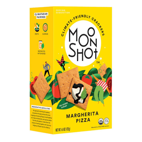 Load image into Gallery viewer, Moonshot Organic Margherita Pizza Climate-Friendly Crackers - Echo Market
