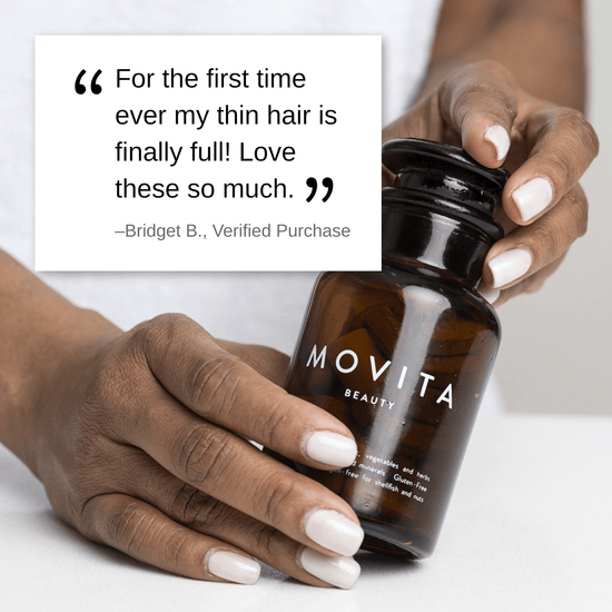 Movita Beauty Vitamin Bottle for Hair, Skin & Nails: 30 ct - Echo Market