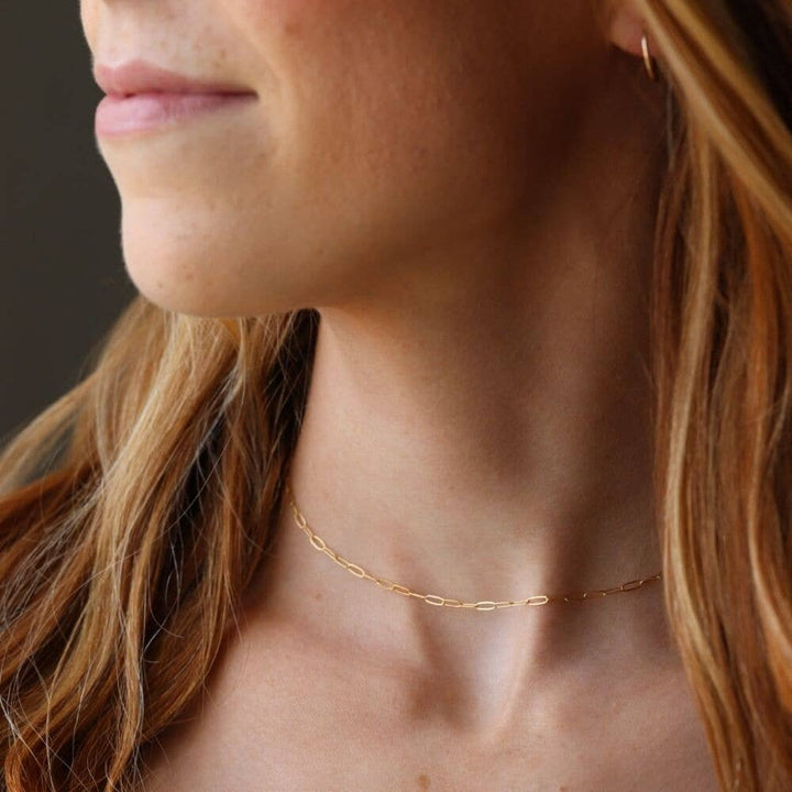 Narrow Links Choker: 14k Gold Fill - Echo Market