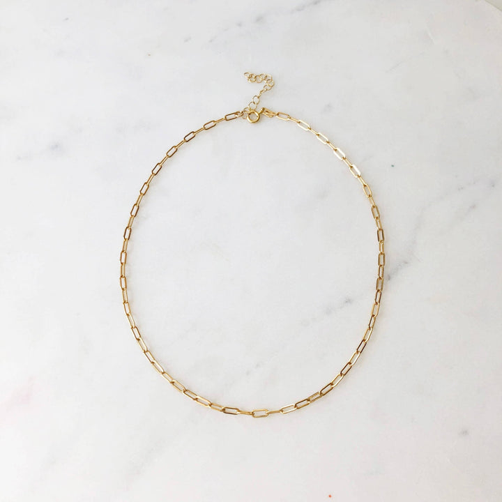 Narrow Links Choker: 14k Gold Fill - Echo Market