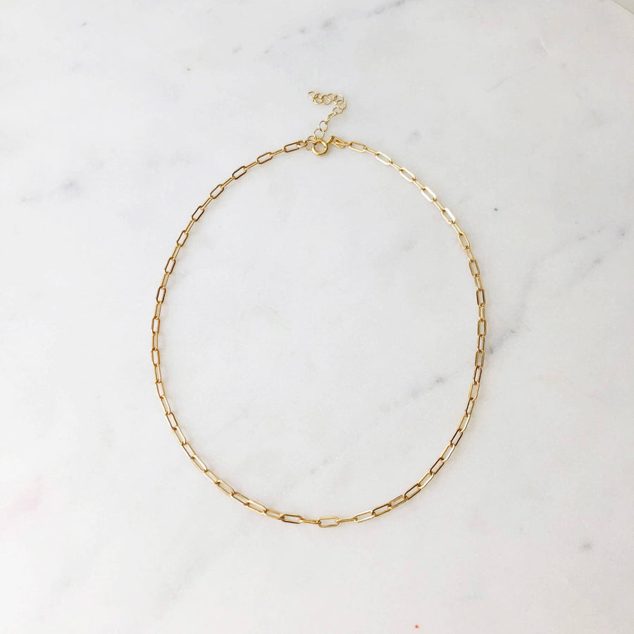 Narrow Links Choker: 14k Gold Fill - Echo Market