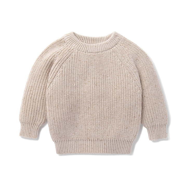 Natural Oat Fleck Knit Jumper - Echo Market