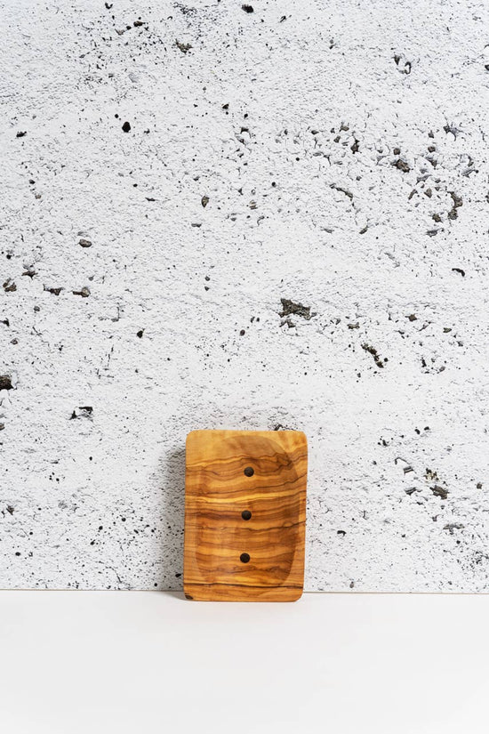Load image into Gallery viewer, Olive Wood Soap Holder - Draining Holes - Echo Market
