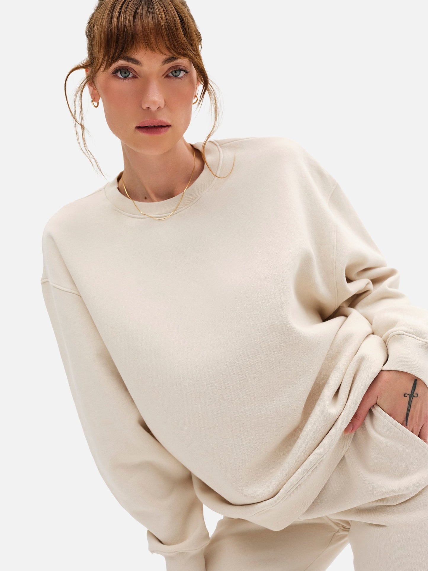 Organic Fleece Oversized Sweatshirt - Echo Market