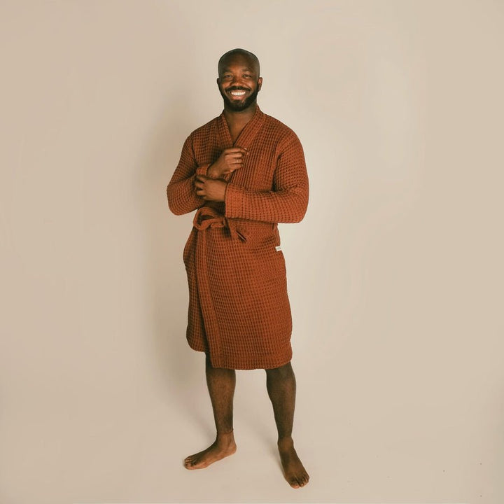 Organic Weightless Waffle Bath Robe - Echo Market