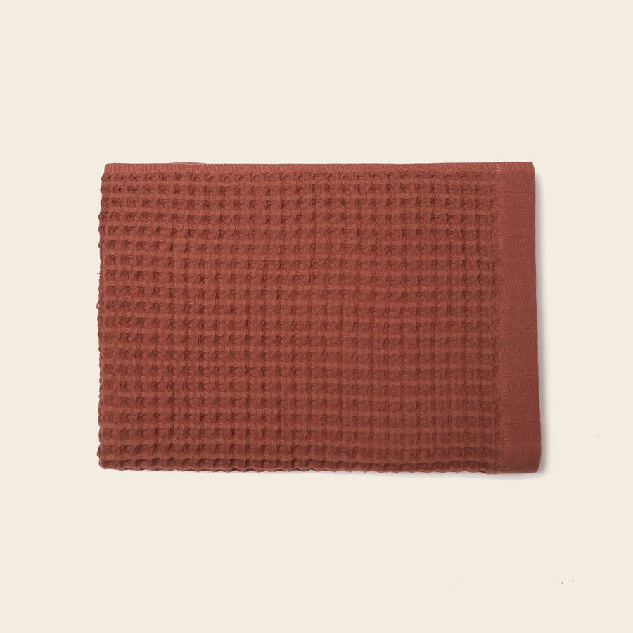 Organic Weightless Waffle Bath Towel: Ash / Individual - Echo Market