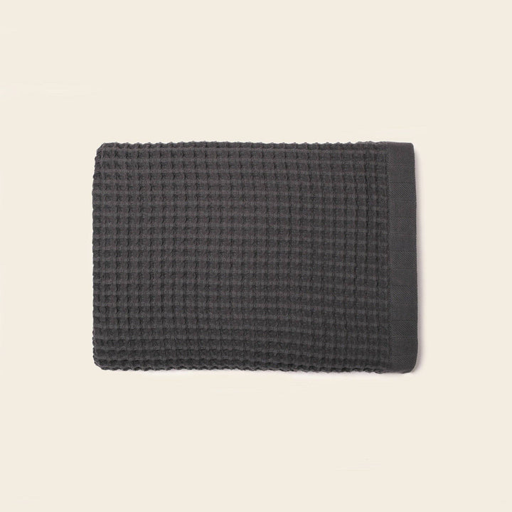 Organic Weightless Waffle Bath Towel: Ash / Individual - Echo Market