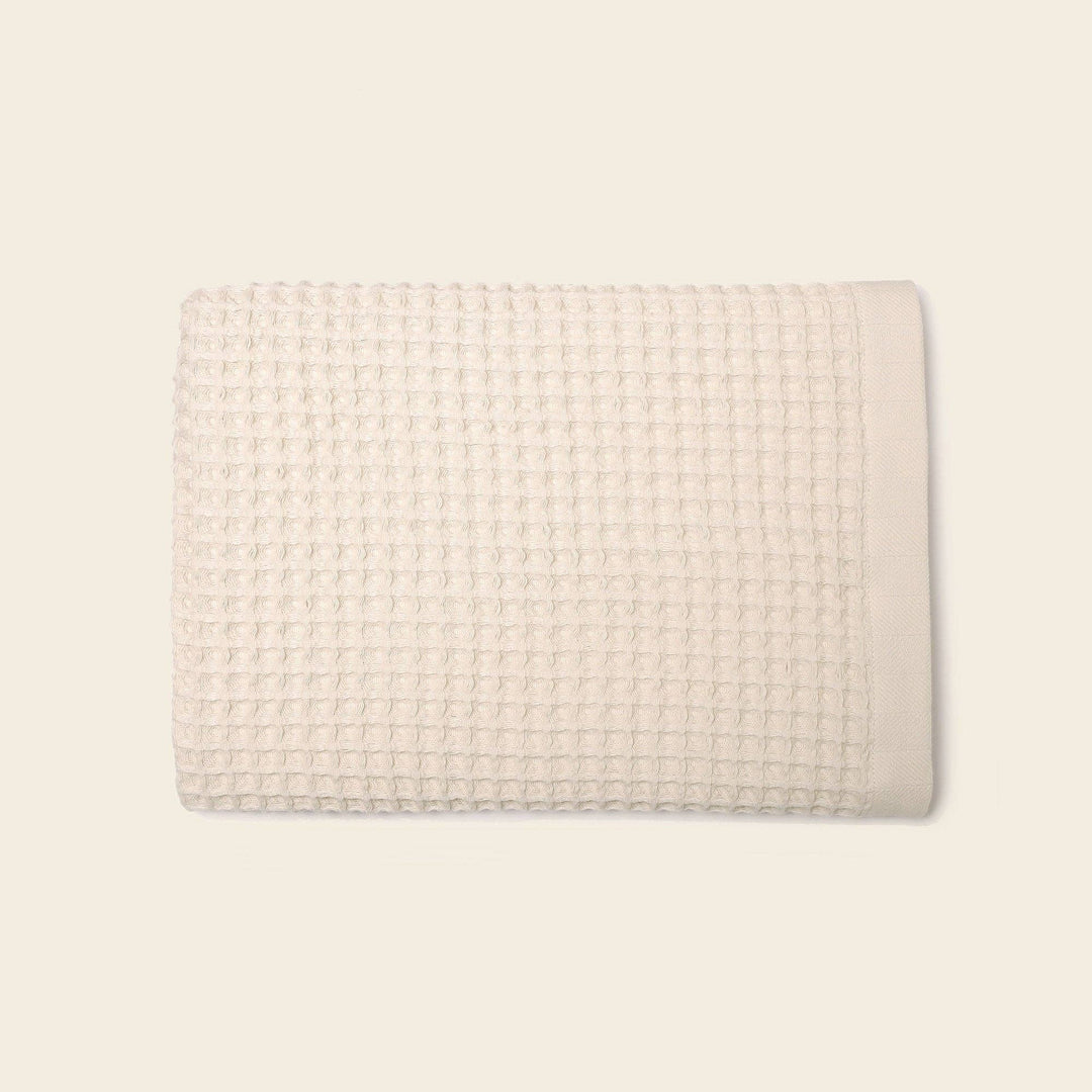 Organic Weightless Waffle Bath Towel: Ash / Individual - Echo Market