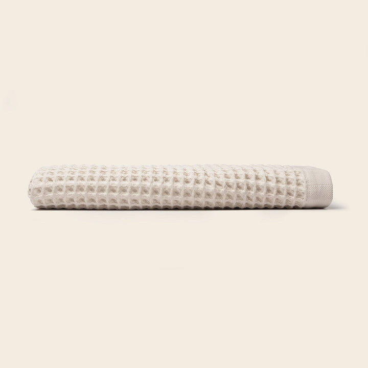 Organic Weightless Waffle Bath Towel: Ash / Individual - Echo Market