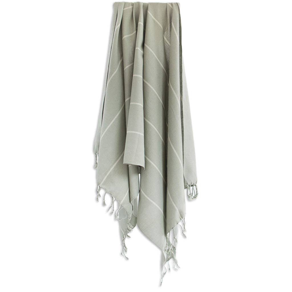Oversized Woven Towel | Sage Green - Echo Market