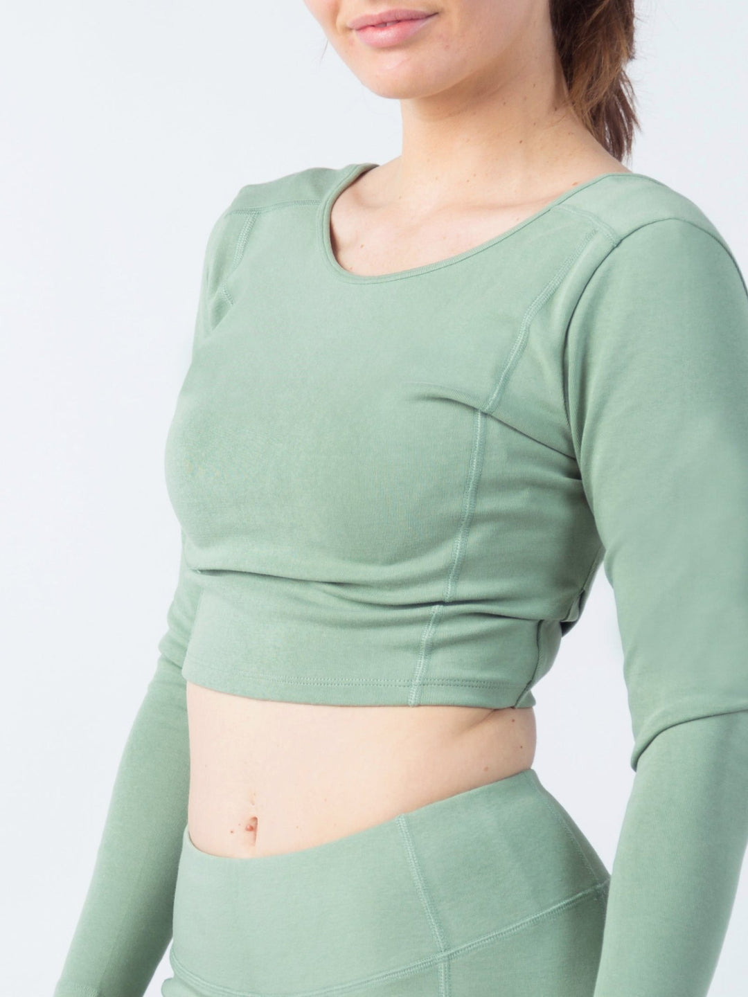 PlantTec™ Reversible Long Sleeve Tee | Sage - Echo Market