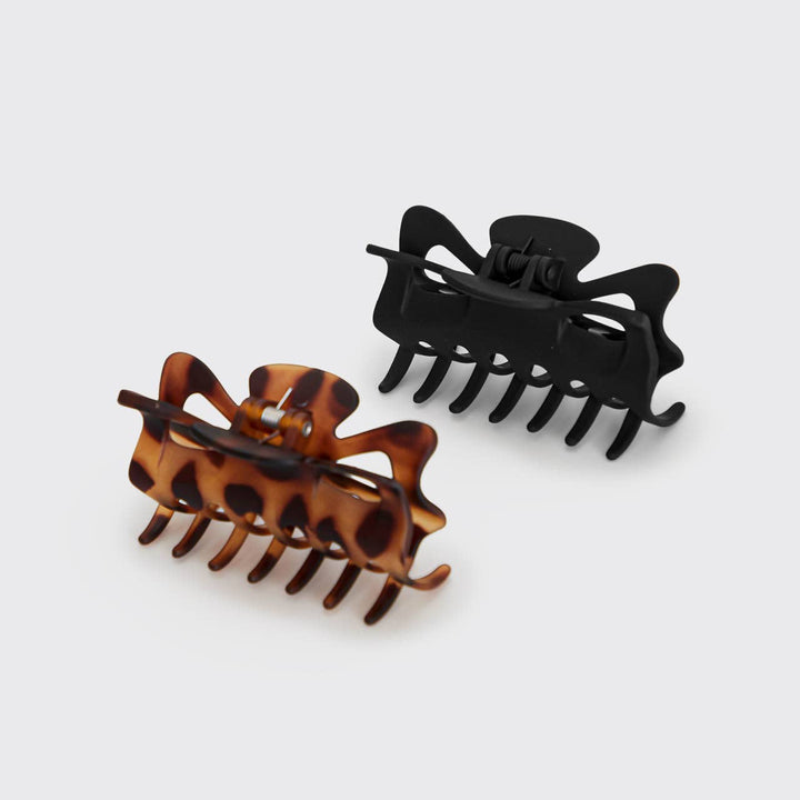 Recycled Plastic Large Claw Clip 2pc Set - Echo Market