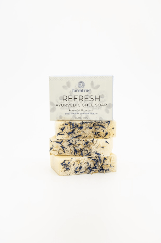 Load image into Gallery viewer, Refresh Ghee Soap - Lavender &amp;amp; Coconut - Echo Market
