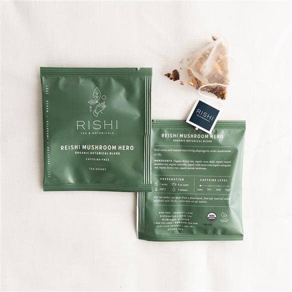 Reishi Mushroom Hero Organic Herbal Tea Sachets - Echo Market