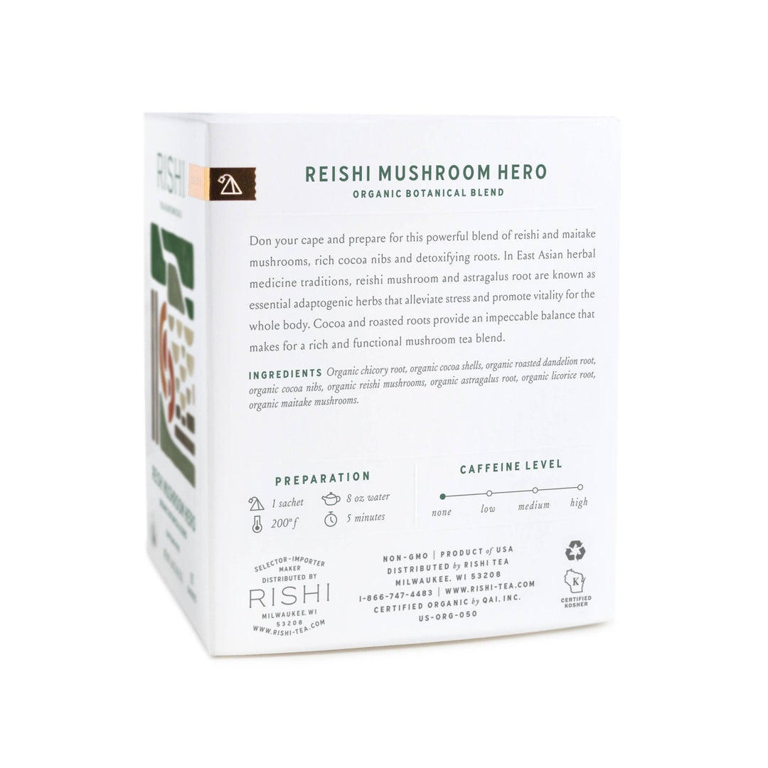 Reishi Mushroom Hero Organic Herbal Tea Sachets - Echo Market