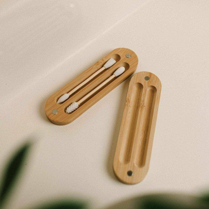 Reusable Bamboo Ear Buds and Case - Echo Market
