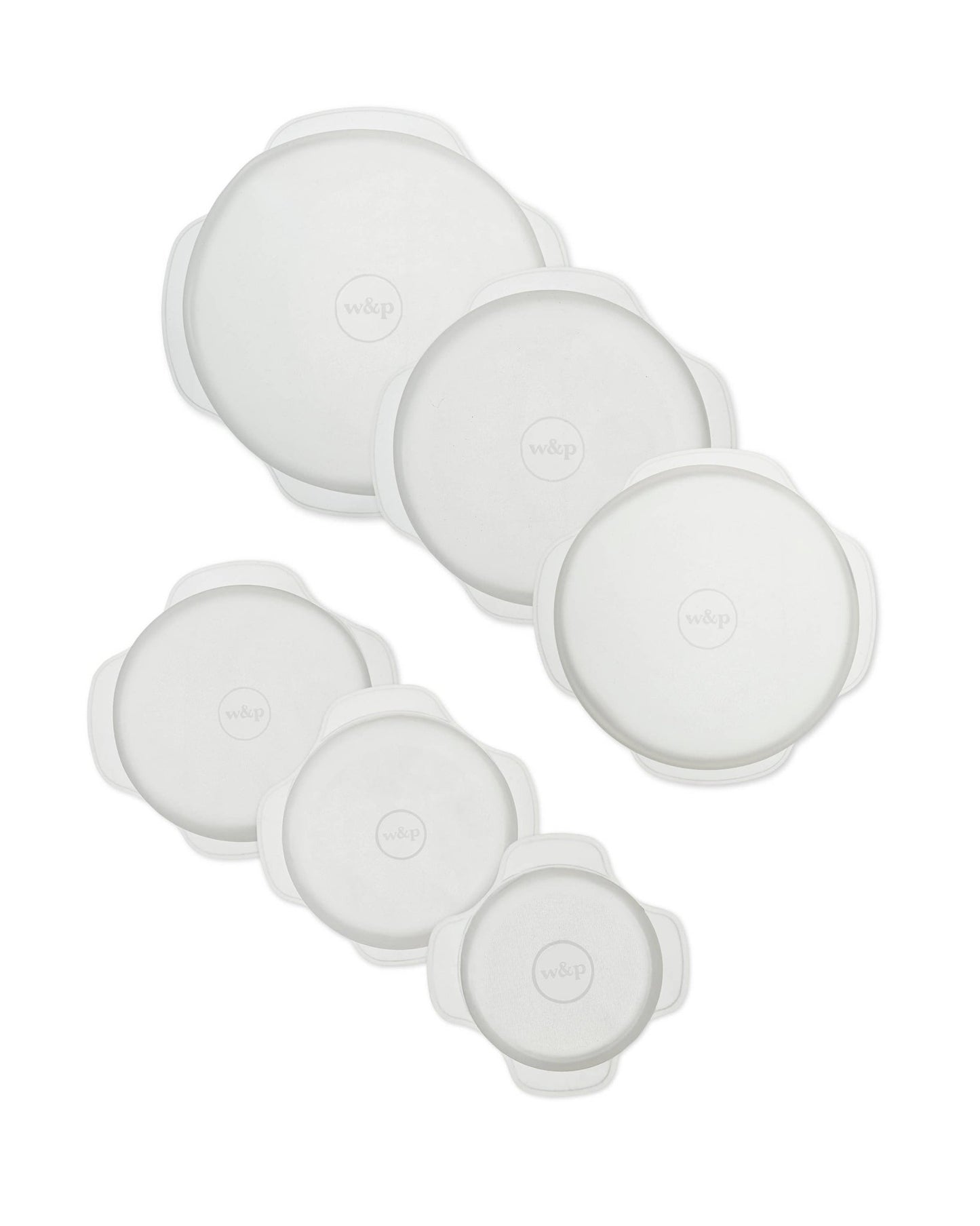 Reusable Silicone Stretch Lids Set of 6 Assorted Sizes - Top view - Echo Market