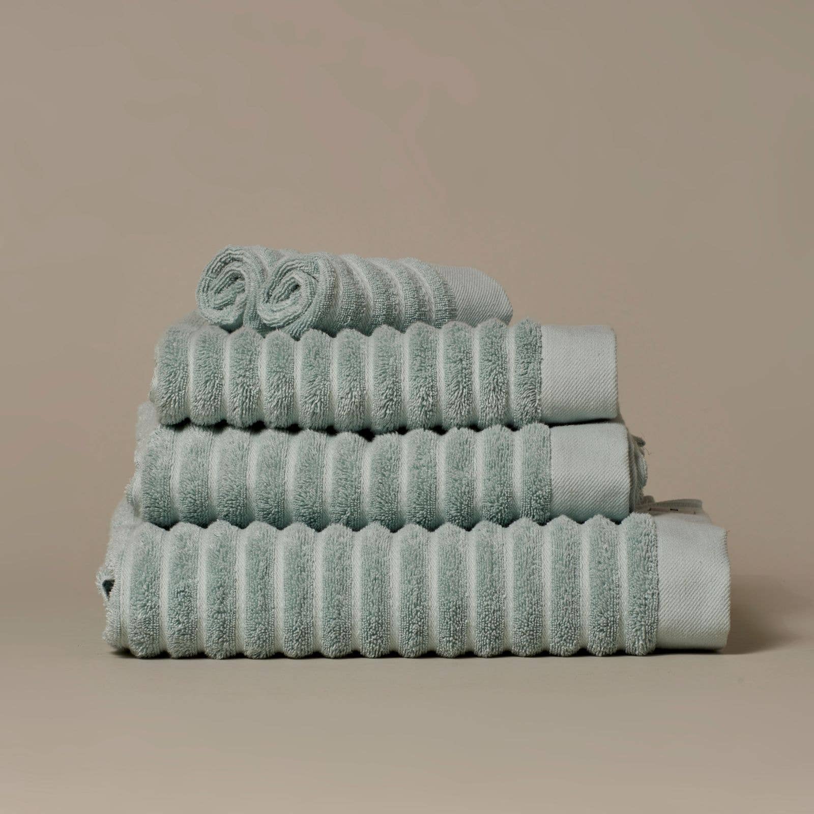 Ribbed Organic Cotton Bath Towels & Face Cloths - Echo Market