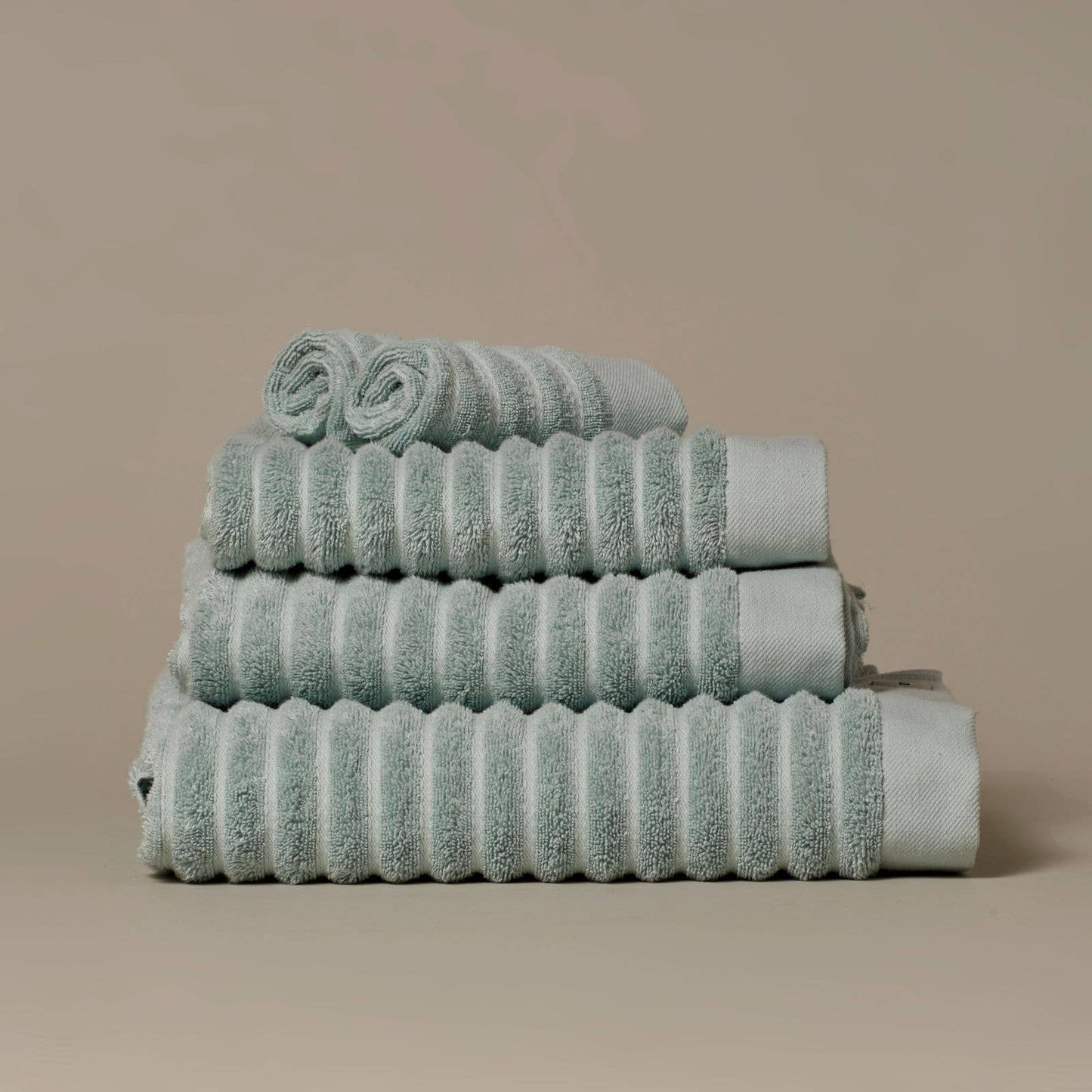 Load image into Gallery viewer, Ribbed Organic Cotton Bath Towels &amp;amp; Face Cloths - Echo Market
