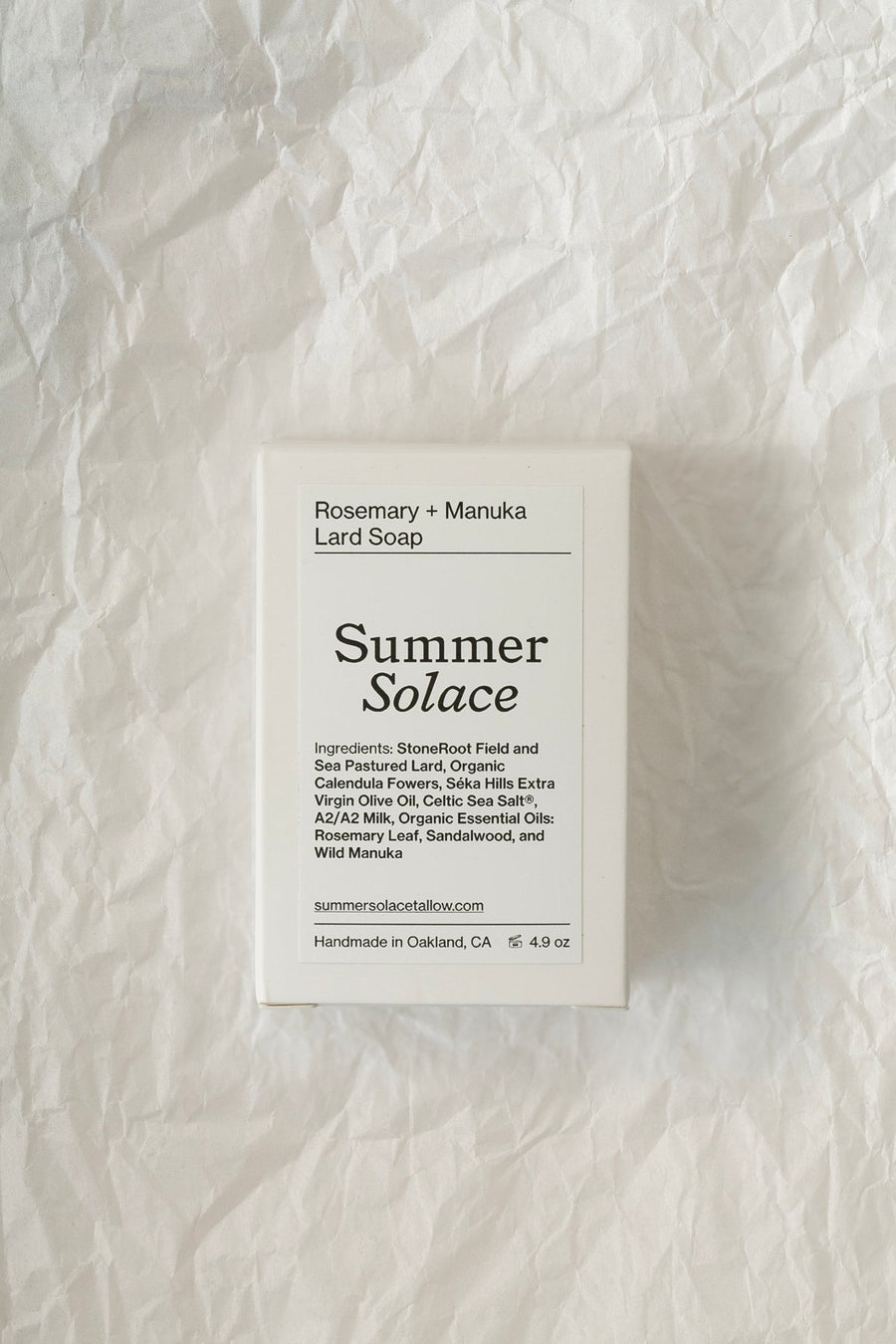 Rosemary and Manuka Pastured Lard Soap - Limited Edition - Echo Market