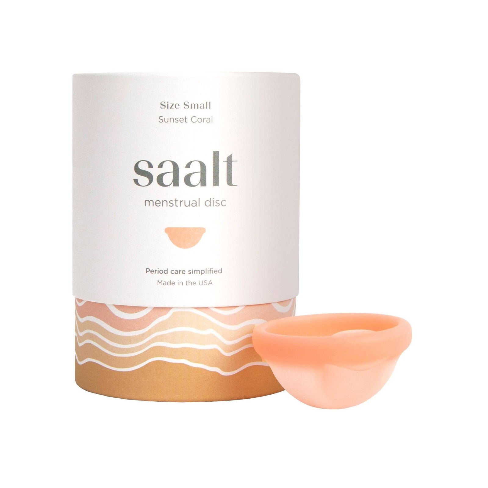 Saalt Menstrual Disc: Sunset Coral (Small) - Echo Market