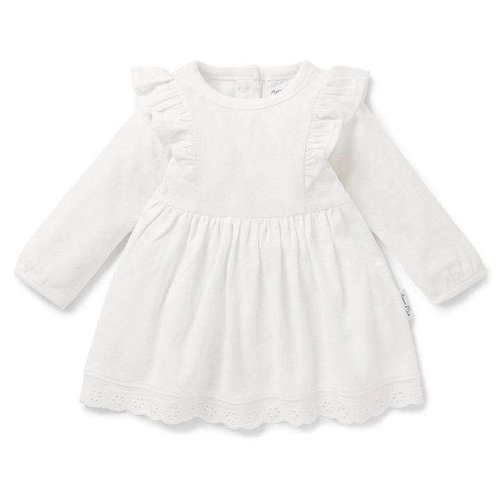 Snow Rib Ruffle Dress - Echo Market