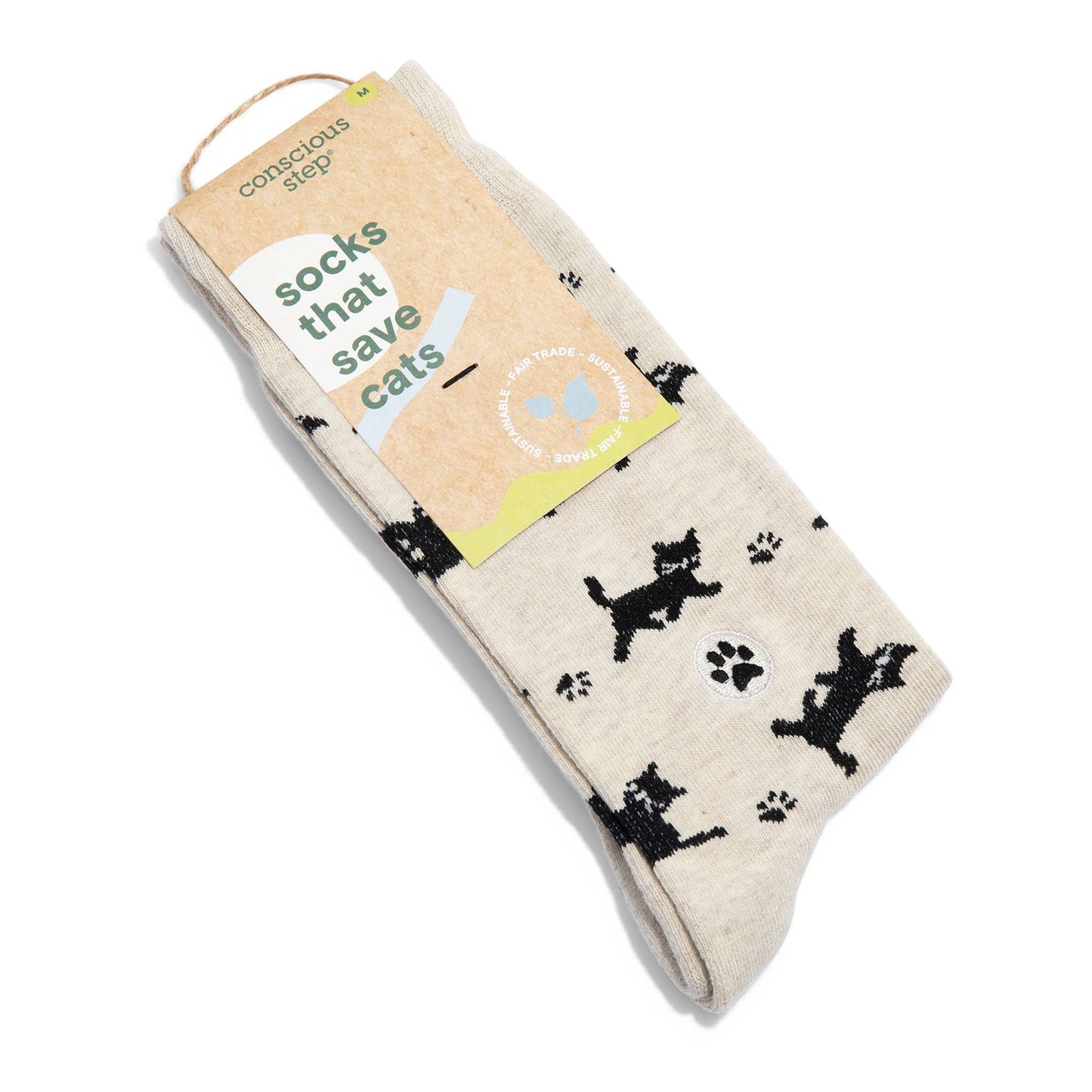 Socks that Save Cats | Beige Cats - Echo Market