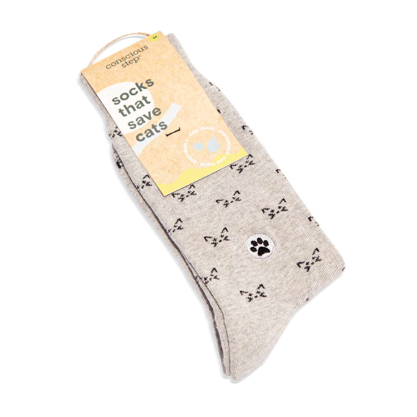 Socks that Save Cats (Gray Cats): Small - Echo Market